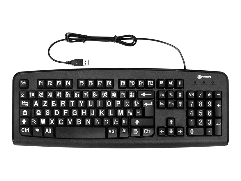 GEEMARC USB-Tastatur – Extragroße Tasten, einfache Bedienung