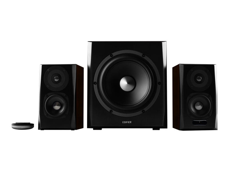 Edifier 2.1 Aktivboxen – Holzdesign, Bluetooth-fähig