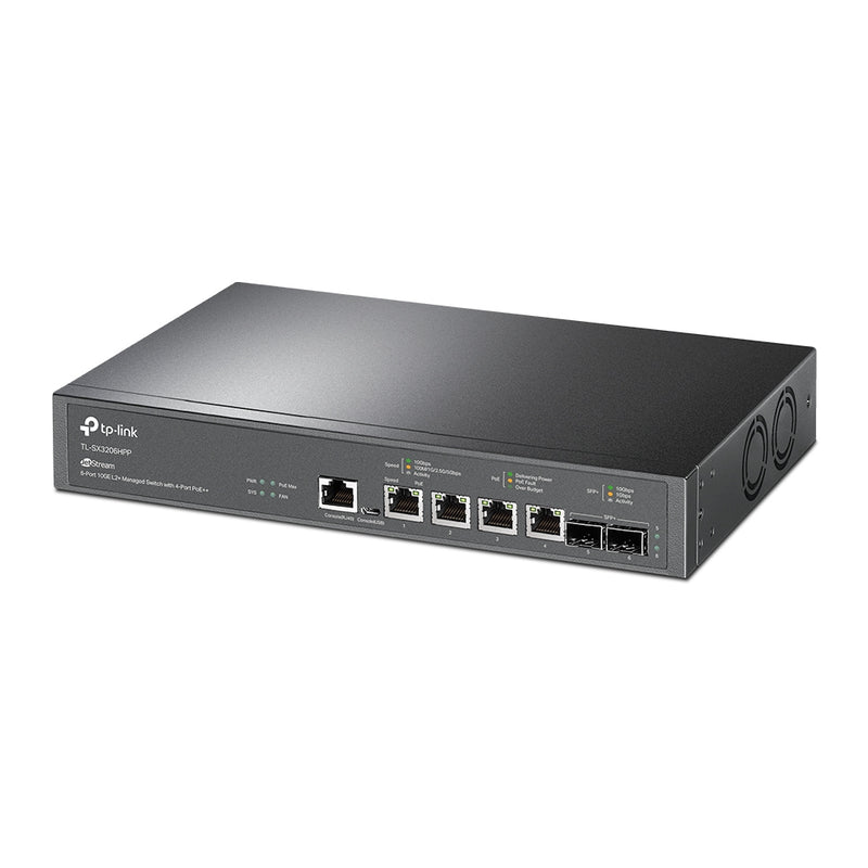 TP-Link 6-Port Managed Switch – 10G Ethernet, PoE++