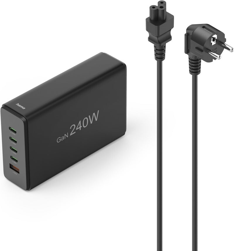 Hama USB-Ladestation – 5 Ports, schnelles Aufladen