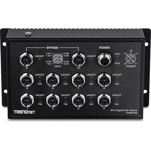 TRENDNET 10-Port Switch – Robuster Netzwerkverteiler für Industrie