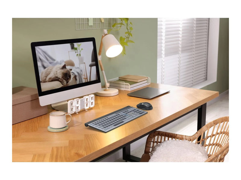 HAMA Kabelloses Tastatur-Maus-Set – LED-Anzeige, Bluetooth