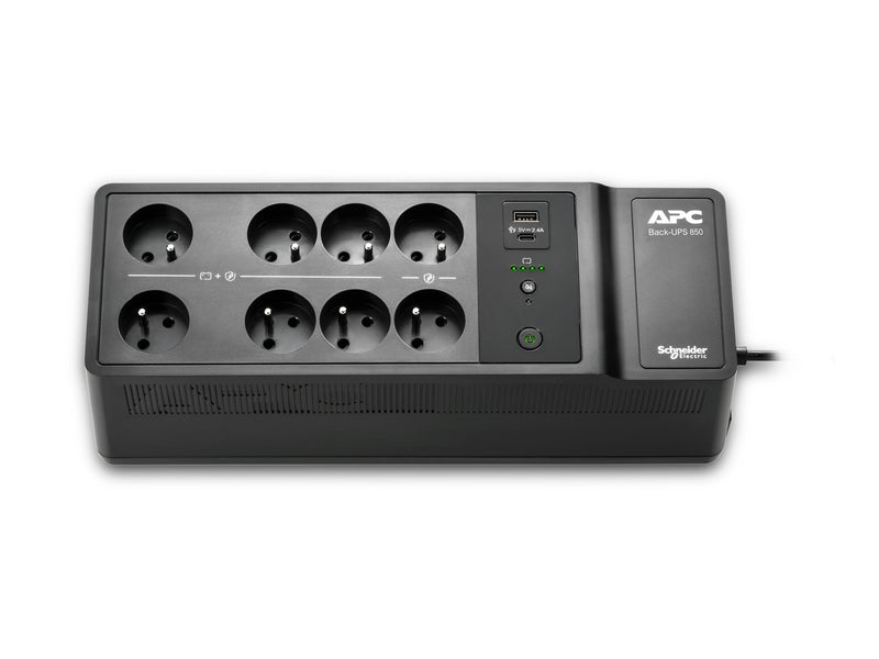 APC Back-UPS – Schutz für Computer und Geräte, USB-C & USB-A Anschlüsse