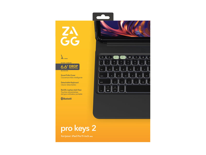 ZAGG Pro Keys 2 Tastatur – Kabellos, Hintergrundbeleuchtung