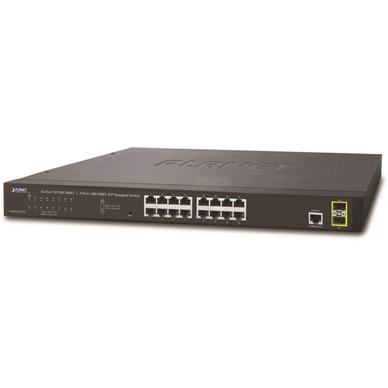 PLANET 16-Port Gigabit Switch – für schnelles Netzwerkmanagement