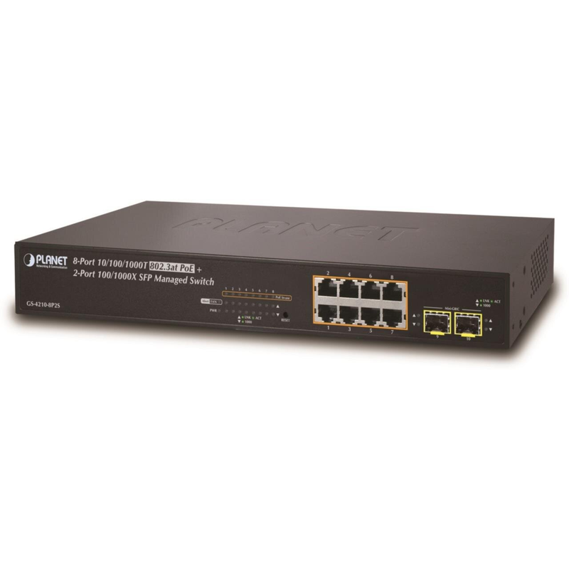 PLANET 8-Port Managed Switch – PoE+ für effiziente Netzwerke
