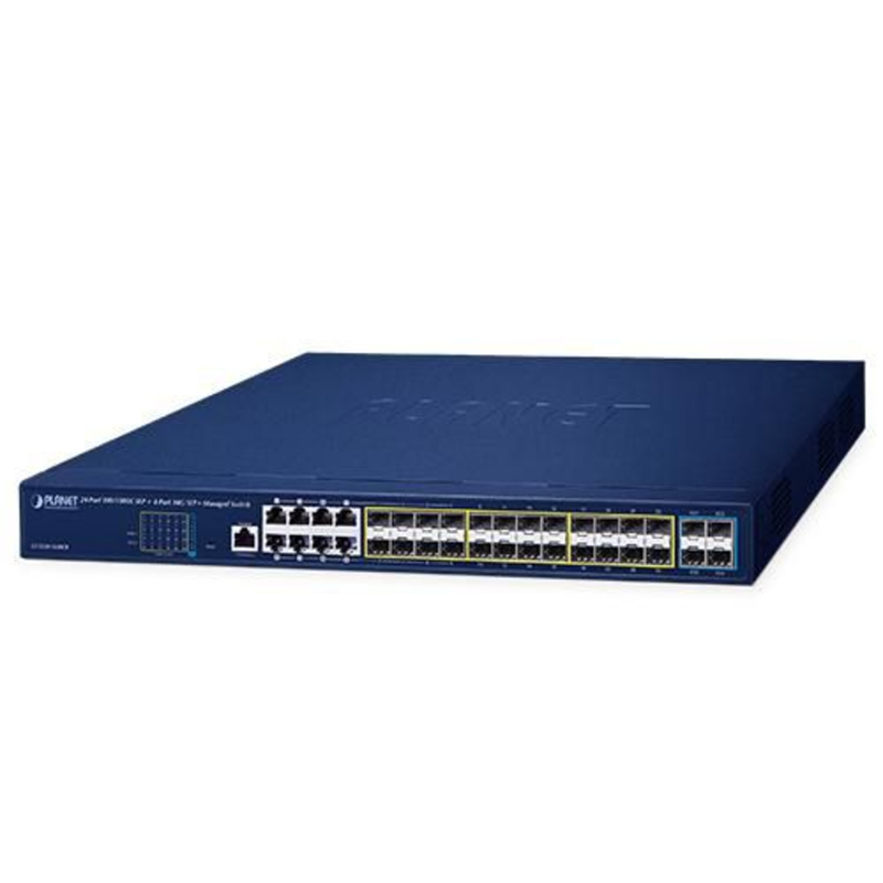 Planet Technology 24-Port Managed Switch – Gigabit Ethernet, Rackmontage
