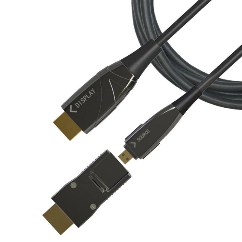 Techly HDMI-Kabel 50m – 4K, Glasfaser, Plug & Play