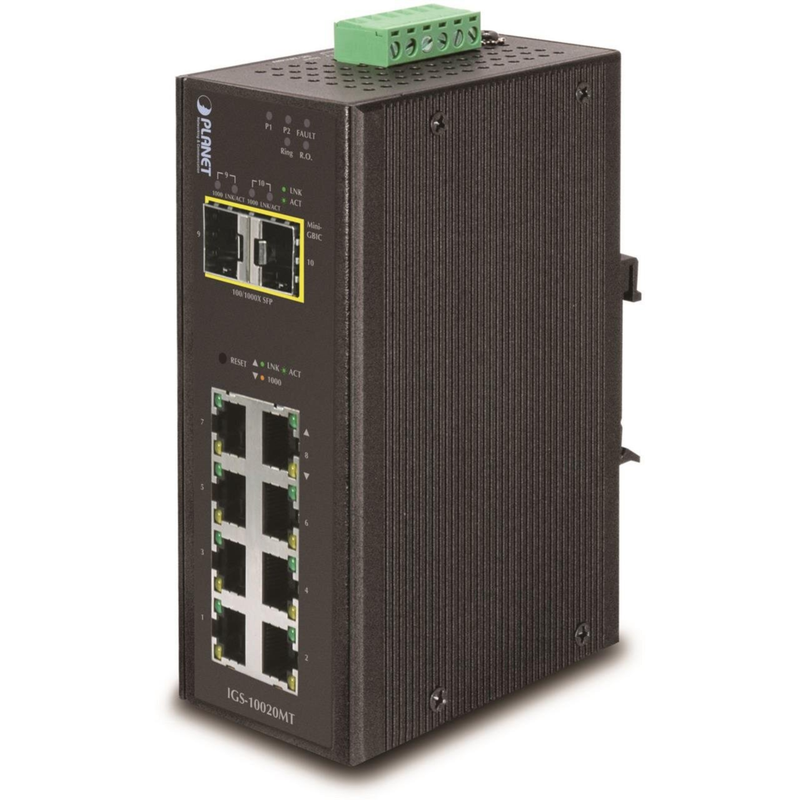 Planet Technology Gigabit Switch – 8 Ports, für Wandmontage