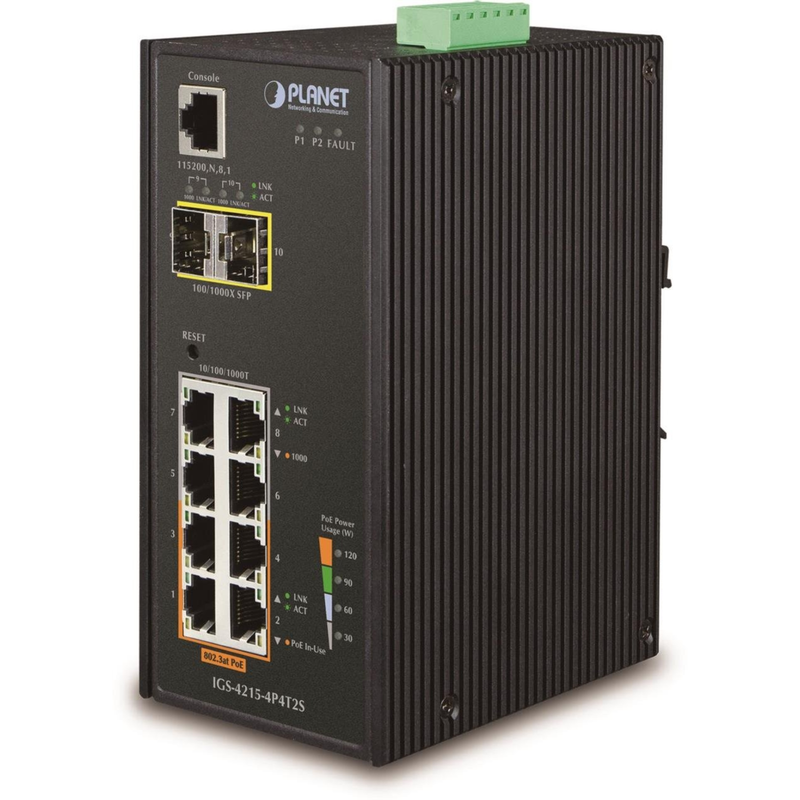 Planet Technology 4-Port Switch – Gigabit Ethernet, PoE Unterstützung
