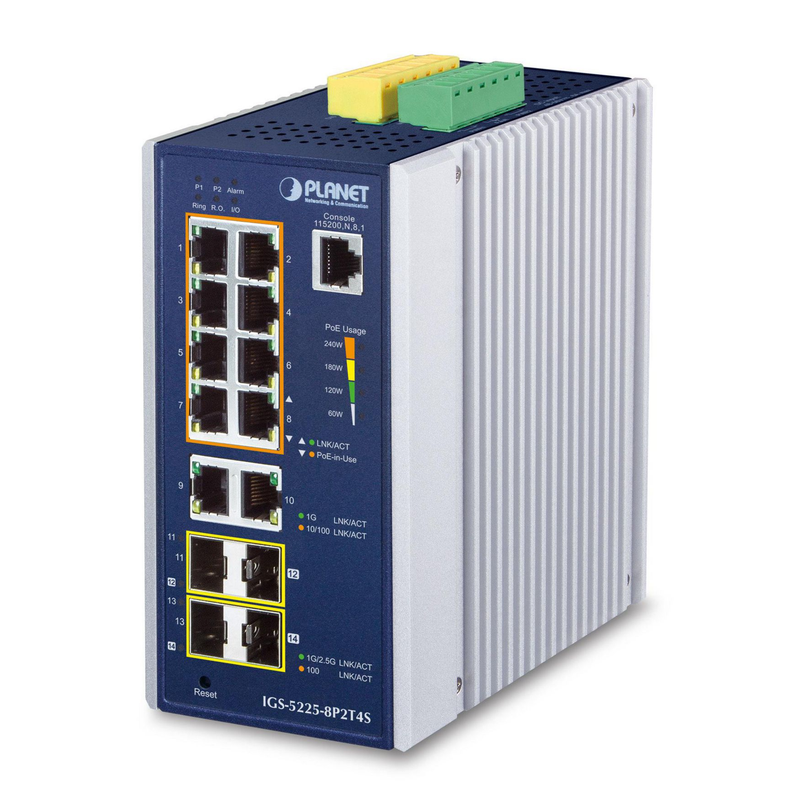 Planet Technology Ethernet Switch – 8 Ports, für robuste Netzwerke
