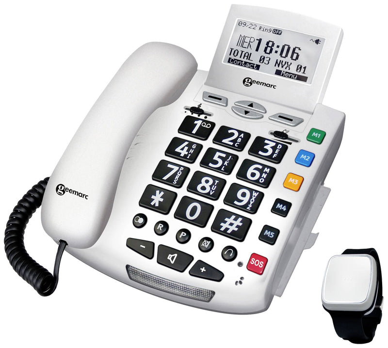 GEEMARC Seniorentelefon – Beleuchtetes Display, einfacher Gebrauch