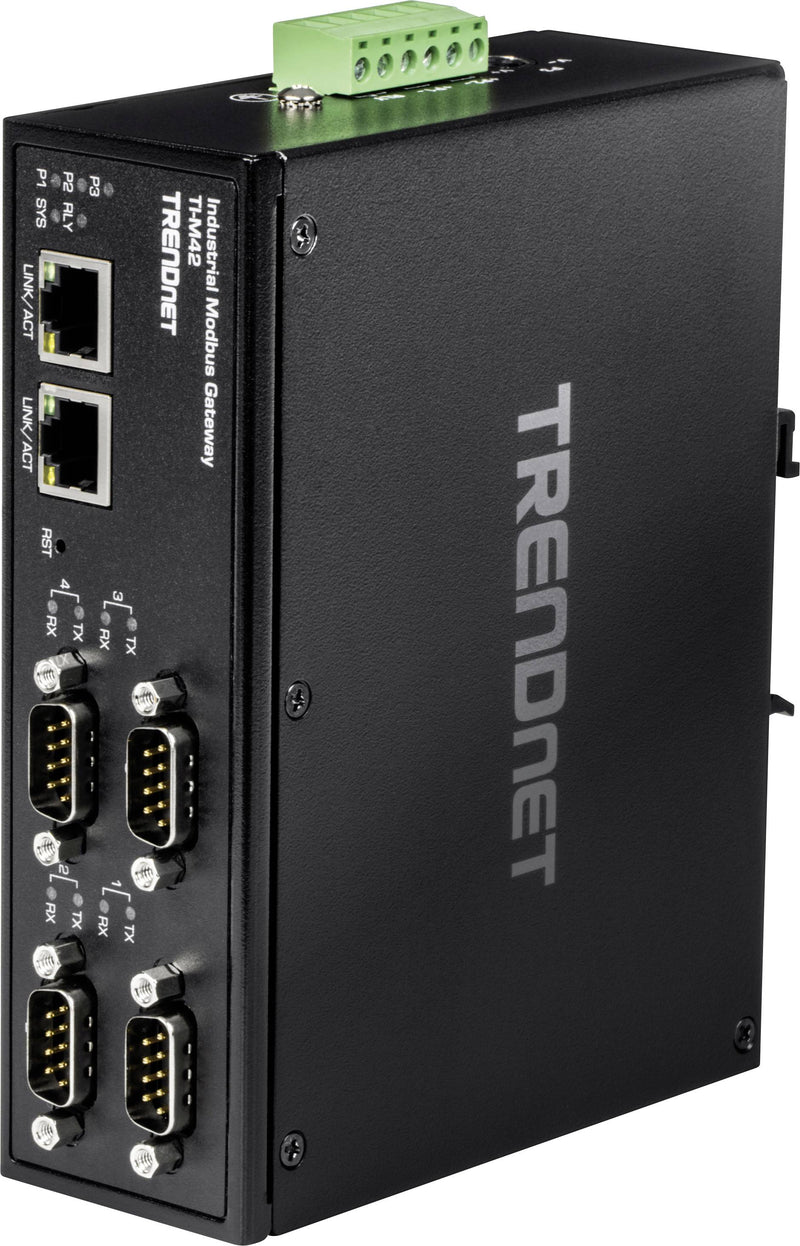 TRENDnet Gateway – 4 Anschlüsse, für industrielle Anwendungen