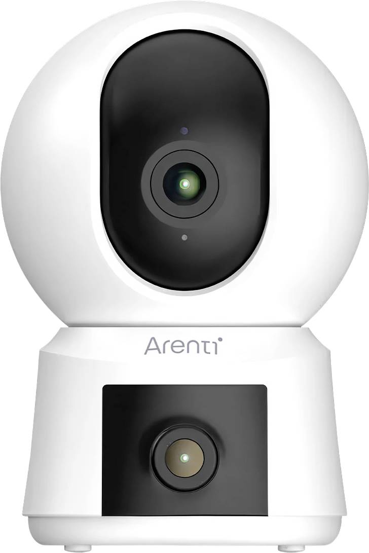 ARENTI Indoor Sicherheitskamera – Dual-Objektiv, 360° Schwenk-Neige