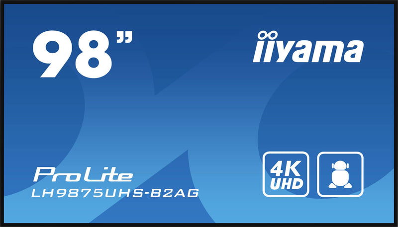 Iiyama 98" Digital Signage Display – 4K UHD, integrierter Mediaplayer