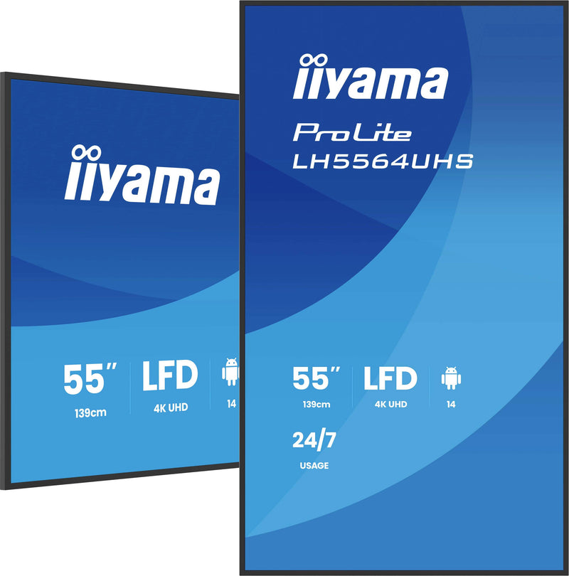 Iiyama 55" 4K Display – Integrierter Mediaplayer, Android OS