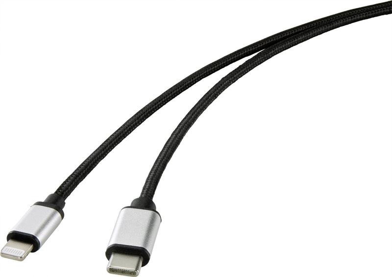 CONRAD USB-Handykabel – USB-C zu Lightning, 2 m Länge