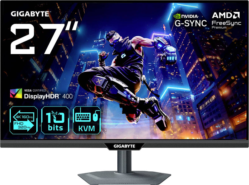 Gigabyte 27" 4K Monitor – HDR, 160 Hz für flüssiges Gaming