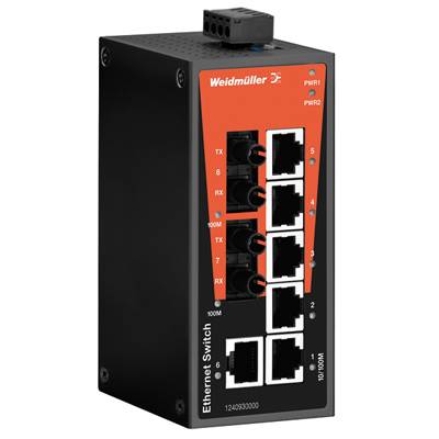 Weidmüller Netzwerk-Switch – 6 Ports, einfache Installation