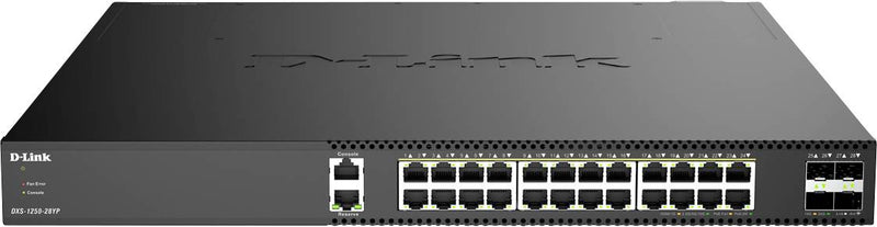 D-LINK 28-Port Netzwerk-Switch – 10G Multi-Gigabit, PoE-fähig