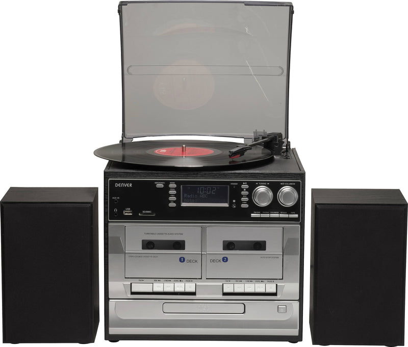 DENVER Audiosystem – DAB-Radio, CD/MP3-Player, Plattenspieler