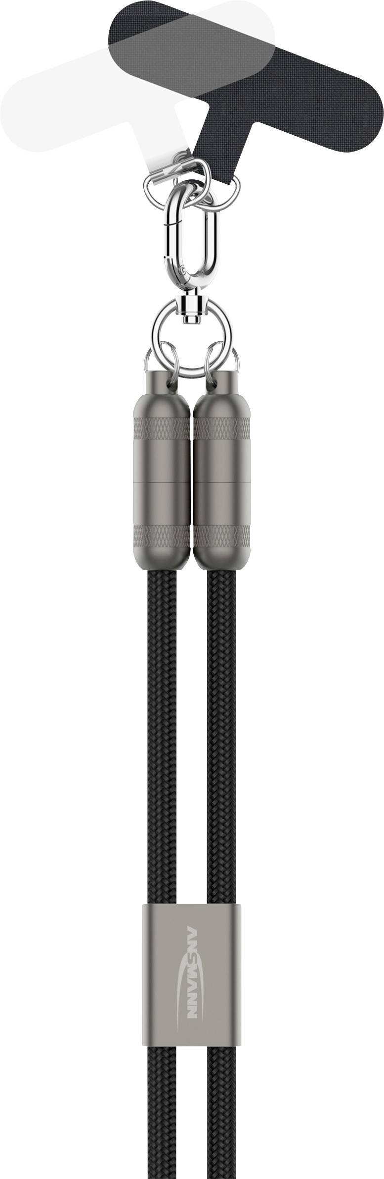 ANSMANN USB-Ladekabel – USB-C und Lightning, 1.2 m Länge