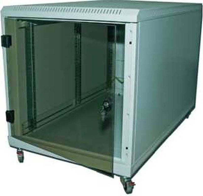 Triton 19" Rollenschrank – 12HE, Glastür für Netzwerke