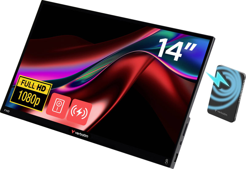 Verbatim 14" Tragbarer Monitor – Full HD, leichtes Design