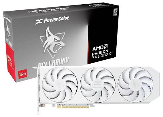 PowerColor Grafikkarte – Radeon RX 9060 XT, 16 GB Speicher