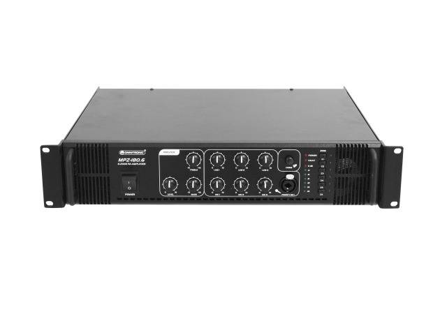 OMNITRONIC Mischverstärker – 180 W Leistung, Mikrofon-Eingang