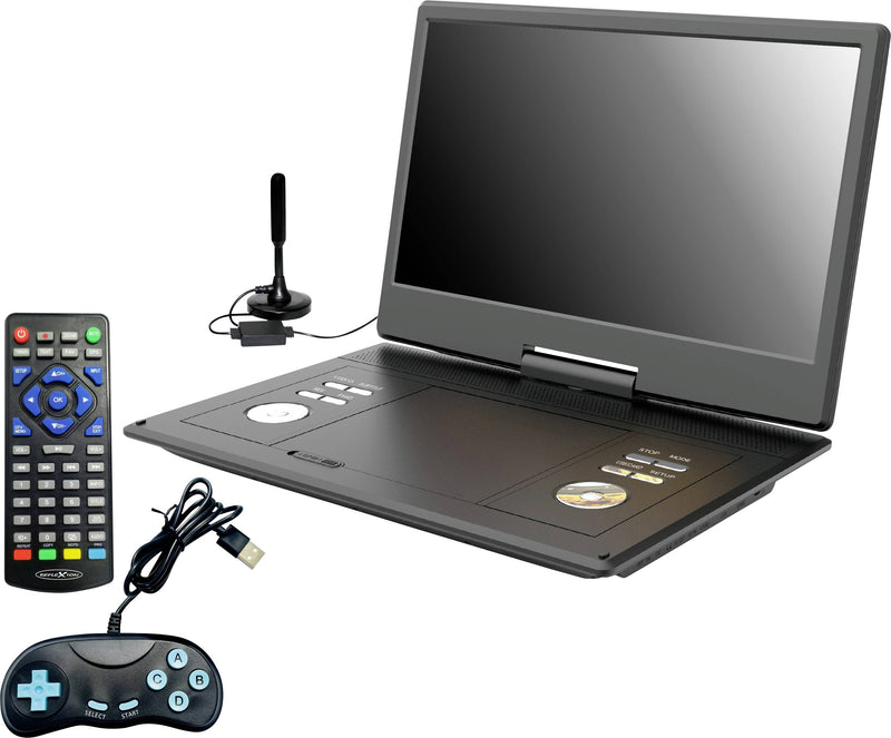 Ultramedia tragbarer DVD-Player – 14'' Display, lange Akkulaufzeit
