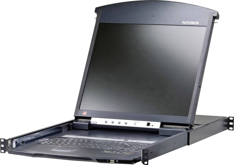 Aten KVM Switch – 16 Ports, integrierter 19" LCD-Bildschirm