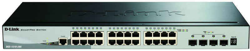 D-Link 28-Port Gigabit Switch – Smart, Rack-montierbar