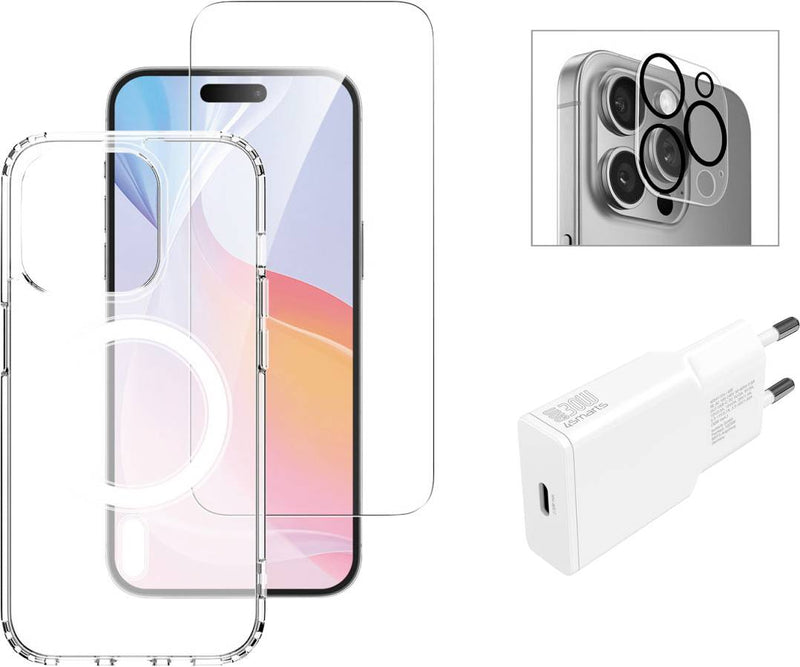 4SMARTS 3in1 Starter Set – Schutz für iPhone 16 Pro