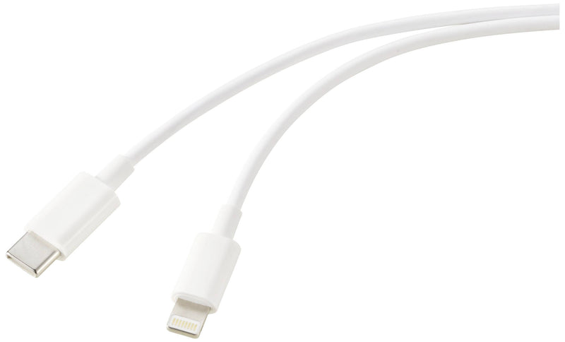 CONRAD Renkforce USB-Kabel – USB-C zu Lightning, 2 m, Weiß