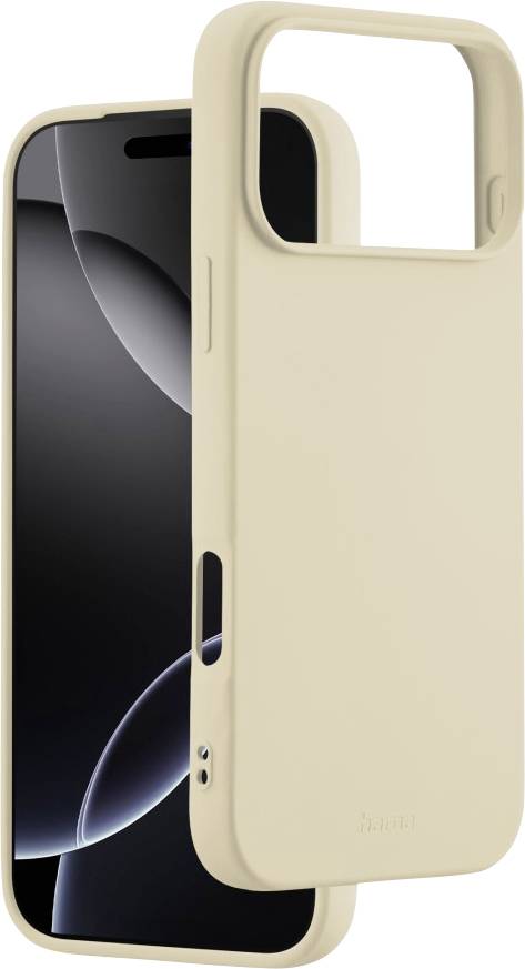 HAMA Handy-Schutzhülle – Beige, kabelloses Laden für iPhone 17 Pro Max