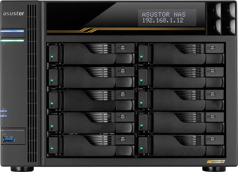 Asustor NAS-System – 10 Schächte, 16 GB RAM