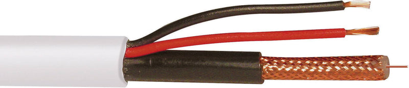 Abus Video-Kombi-Kabel – 100m, Koaxial für Netz und Video