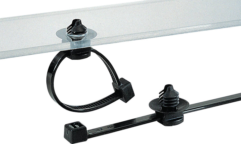 Hellermanntyton Kabelbinder – Schwarz, mit Spreizanker