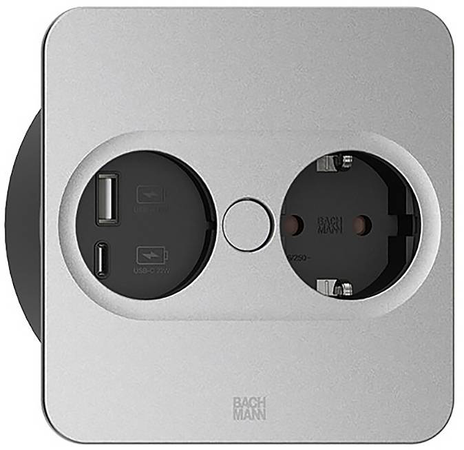 Bachmann Tischanschluss – USB A & C, für Büro und Konferenzräume