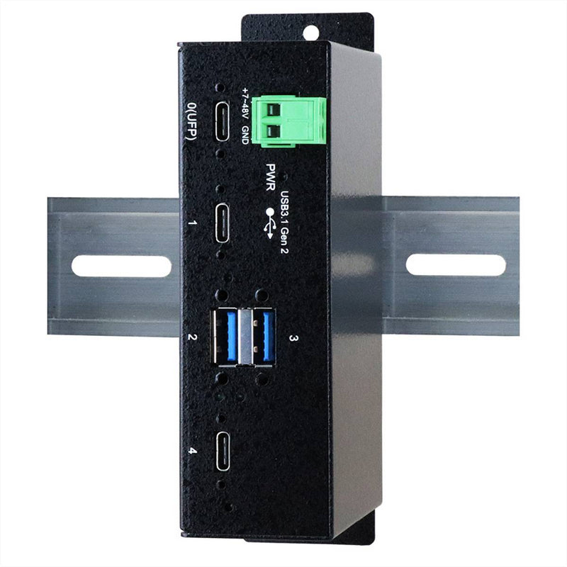 Exsys USB 3.1 Hub – 4 Anschlüsse, vielseitige Montageoptionen