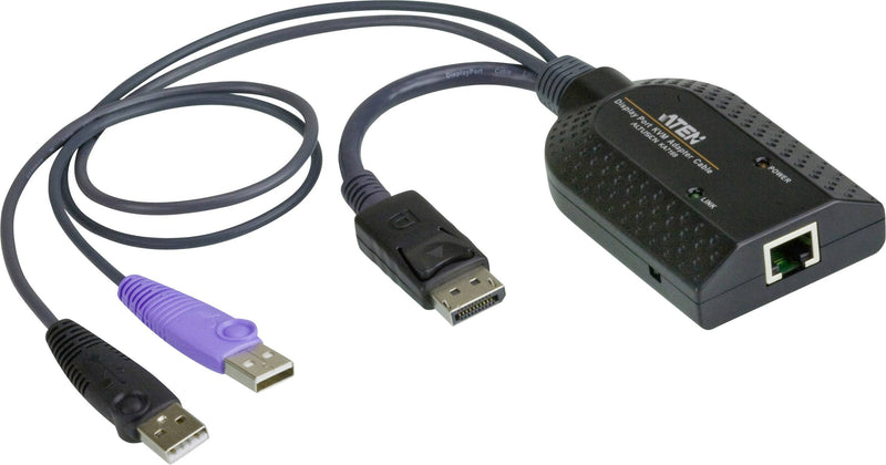 ATEN USB-DisplayPort Adapter – Verbinden über Cat5e/6 Kabel