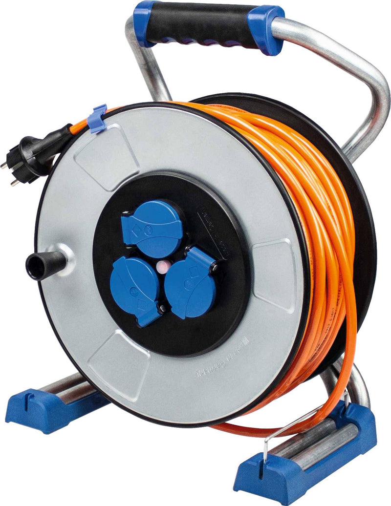 As-Schwabe Kabeltrommel – 50 m, Schutzkontakt-Stecker