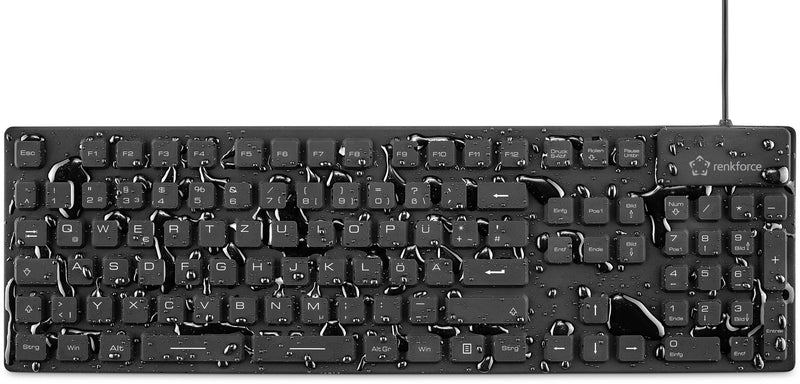 Renkforce USB-Tastatur – Wasserdicht, robuste Bauweise