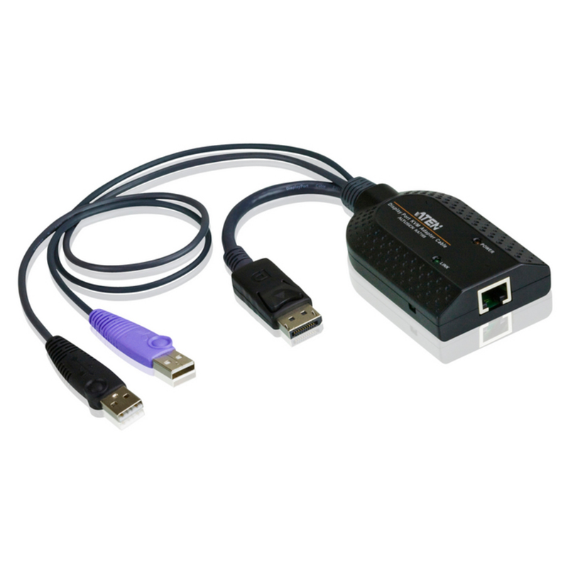 ATEN USB-DisplayPort Adapter – Verbinden über Cat5e/6 Kabel