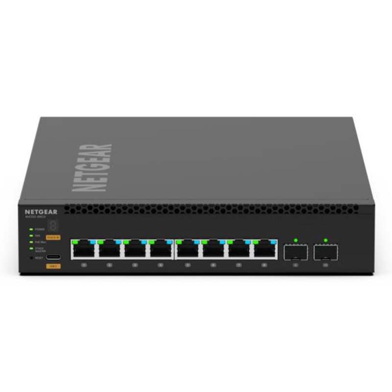 Netgear Netzwerk-Switch – 10 Ports, PoE++ Unterstützung