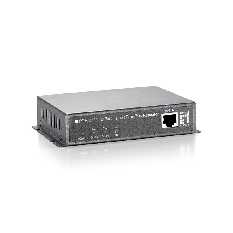 LevelOne 2-Port Gigabit Repeater – Stromversorgung über Netzwerk