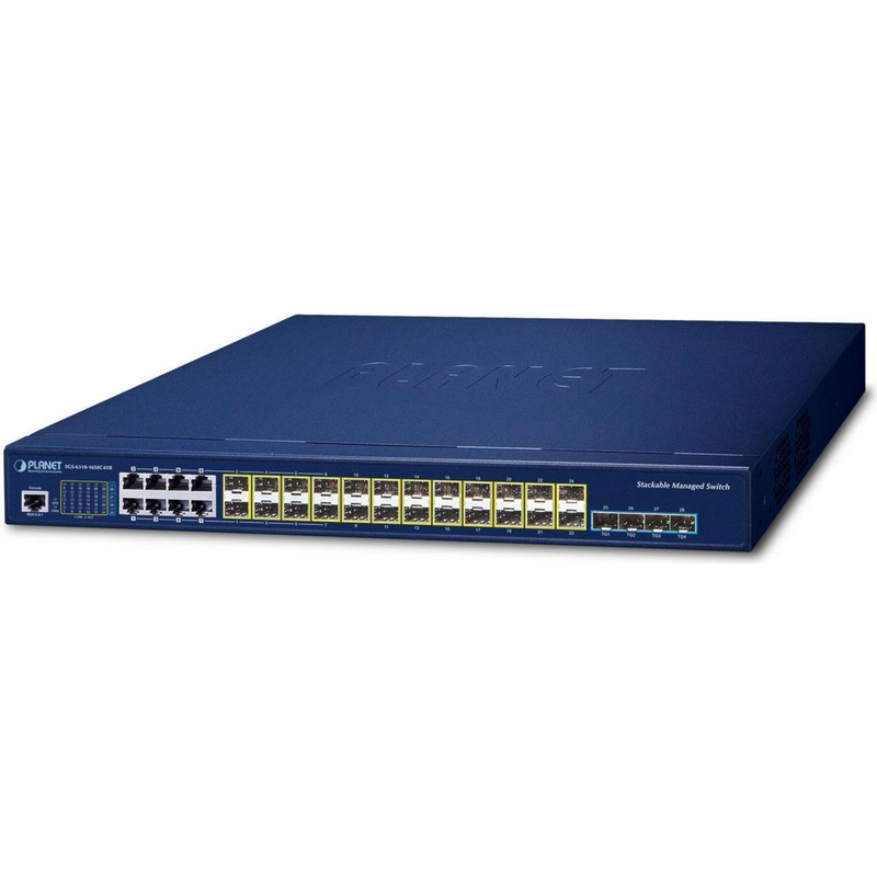 Planet Technology Netzwerk-Switch – 28 Ports, 10G Ethernet