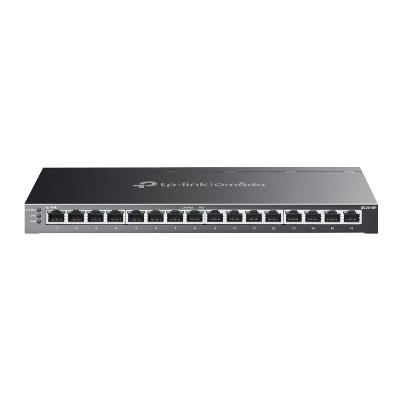 TP-Link 16-Port Gigabit Switch – 8 Ports mit PoE, für kleine Büros
