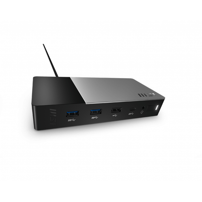 MSI USB-C Dockingstation – Für 3 Monitore, 100 W Stromversorgung